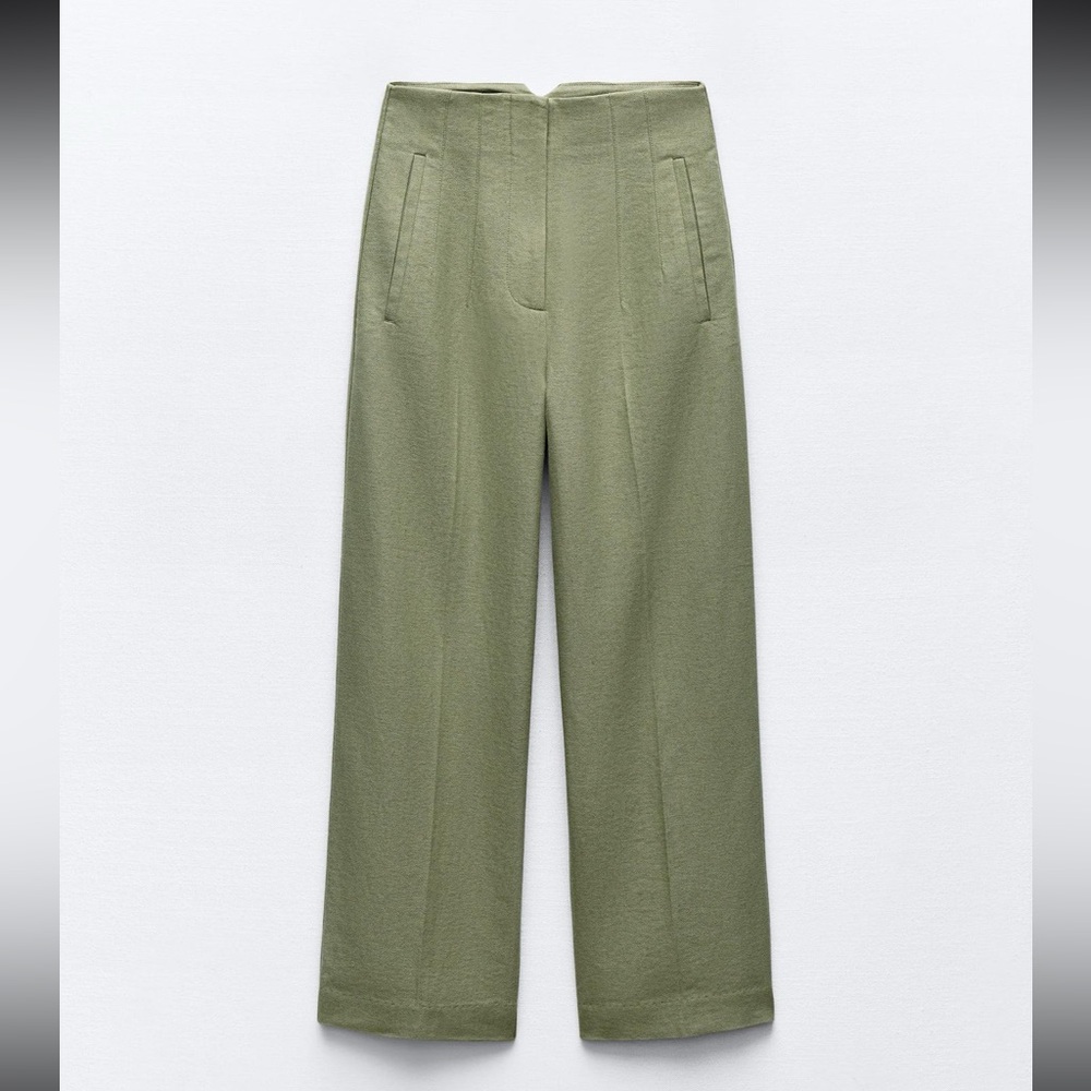 NWT Zara High Waister Straight Cut Pants